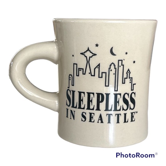 Vintage 1999  Sleepless in Seattle movie mug RARE skyline space needle - Picture 1 of 5